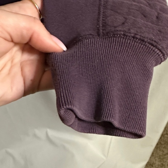 Nike Men's Dark Purple Quilted Sweater - Picture 5 of 7